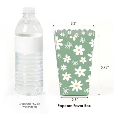 Big Dot Of Happiness Sage Green Daisy Flowers - Floral Party Favor Popcorn Treat Boxes - Set Of 12 1 Big Dot Of Happiness Sage Green Daisy Flowers - Floral Party Favor Popcorn Treat Boxes - Set Of 12