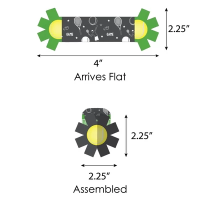 Big Dot Of Happiness You Got Served - Tennis - Baby Shower Or Tennis Ball Birthday Party Paper Napkin Holder - Napkin Rings - Set Of 24 6 Big Dot Of Happiness You Got Served - Tennis - Baby Shower Or Tennis Ball Birthday Party Paper Napkin Holder - Napkin Rings - Set Of 24 - Image 6
