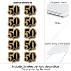 Big Dot Of Happiness We Still Do - 50th Wedding Anniversary Lawn Decorations - Outdoor Anniversary Party Yard Decorations - 10 Piece 9 Big Dot Of Happiness We Still Do - 50th Wedding Anniversary Lawn Decorations - Outdoor Anniversary Party Yard Decorations - 10 Piece -Aurora Party Sales GUEST 22e1c66f 1682 45c0 8a86 1b74c62e834b