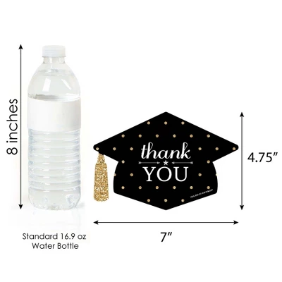 Big Dot Of Happiness Gold - Tassel Worth The Hassle - Shaped Thank You Cards - Graduation Party Thank You Note Cards With Envelopes - Set Of 12 4 Big Dot Of Happiness Gold - Tassel Worth The Hassle - Shaped Thank You Cards - Graduation Party Thank You Note Cards With Envelopes - Set Of 12 - Image 4