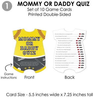 Big Dot Of Happiness Grand Slam - Fastpitch Softball - 4 Baby Shower Games - 10 Cards Each - Gamerific Bundle 3 Big Dot Of Happiness Grand Slam - Fastpitch Softball - 4 Baby Shower Games - 10 Cards Each - Gamerific Bundle - Image 3