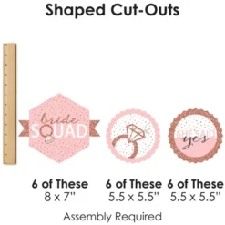 Big Dot Of Happiness Bride Squad - Hanging Rose Gold Bridal Shower Or Bachelorette Party Tissue Decoration Kit - Paper Fans - Set Of 9 -Aurora Party Sales GUEST 24542853 2dcb 4dd8 bbca 26bc2ffd4e40