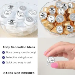 Big Dot Of Happiness We Still Do - 25th Wedding Anniversary - Anniversary Party Small Round Candy Stickers - Party Favor Labels - 324 Count -Aurora Party Sales GUEST 24b68726 a2e4 4899 9d34 d64f0e1cdd79