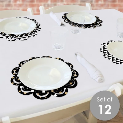 Big Dot Of Happiness New Year’s Eve - Gold - New Years Eve Party Round Table Decorations - Paper Chargers - Place Setting For 12 1 Big Dot Of Happiness New Year’s Eve - Gold - New Years Eve Party Round Table Decorations - Paper Chargers - Place Setting For 12