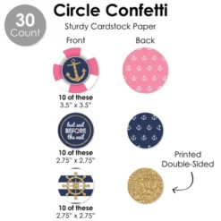 Big Dot Of Happiness Last Sail Before The Veil - Nautical Bachelorette And Bridal Shower Supplies Decoration Kit - Decor Galore Party Pack - 51 Pieces -Aurora Party Sales GUEST 25186671 743c 4440 babb 4afb66aa6d45