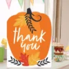 Big Dot Of Happiness Fall Pumpkin - Thank You Giant Greeting Card - Big Shaped Jumborific Card - 16.5 X 22 Inches