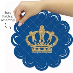 Big Dot Of Happiness Royal Prince Charming - Baby Shower Or Birthday Party Round Table Decorations - Paper Chargers - Place Setting For 12 -Aurora Party Sales GUEST 252c8c81 6dd9 4b42 8b6b 717657c716a8