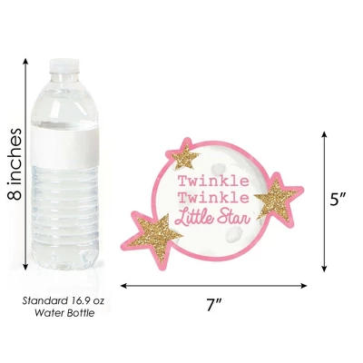 Big Dot Of Happiness Pink Twinkle Twinkle Little Star - Moon And Star Decorations DIY Baby Shower Or Birthday Party Essentials - Set Of 20 3 Big Dot Of Happiness Pink Twinkle Twinkle Little Star - Moon And Star Decorations DIY Baby Shower Or Birthday Party Essentials - Set Of 20 - Image 3