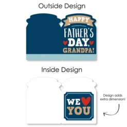 Big Dot Of Happiness Grandpa, Happy Father's Day - We Love Grandfather Giant Greeting Card - Big Shaped Jumborific Card - 16.5 X 22 Inches 8 Big Dot Of Happiness Grandpa, Happy Father's Day - We Love Grandfather Giant Greeting Card - Big Shaped Jumborific Card - 16.5 X 22 Inches -Aurora Party Sales GUEST 264ccac7 d725 4066 a990 b50d74aad693