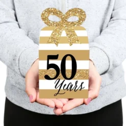 Big Dot Of Happiness We Still Do - 50th Wedding Anniversary - Square Favor Gift Boxes - Anniversary Party Bow Boxes - Set Of 12 -Aurora Party Sales GUEST 26a1ff5f 0d2c 41a3 b981 e0fccc8dcb20