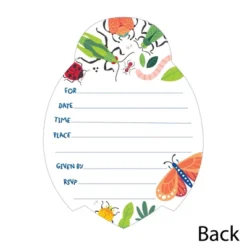 Big Dot Of Happiness Buggin' Out - Shaped Fill-In Invitations - Bugs Birthday Party Invitation Cards With Envelopes - Set Of 12 -Aurora Party Sales GUEST 26dfa299 cc3b 4f56 80d9 395002d3589c