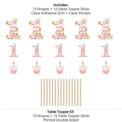 Big Dot Of Happiness 1st Birthday Girl Little Pumpkin - Fall First Birthday Party Centerpiece Sticks - Table Toppers - Set Of 15 -Aurora Party Sales GUEST 2793c3aa 3cac 4ae9 9549 bc9a02f72920