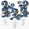 Big Dot Of Happiness 2nd Birthday Two The Moon - Outer Space Second Birthday Party Centerpiece Sticks - Table Toppers - Set Of 15