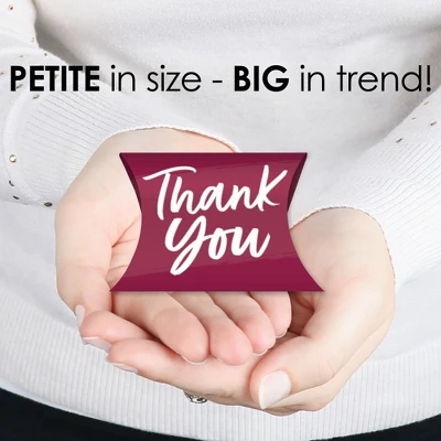 Big Dot Of Happiness Burgundy Elegantly Simple - Favor Gift Boxes - Guest Party Favors Petite Pillow Boxes - Set Of 20 2 Big Dot Of Happiness Burgundy Elegantly Simple - Favor Gift Boxes - Guest Party Favors Petite Pillow Boxes - Set Of 20 - Image 2