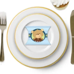 Big Dot Of Happiness Baby Boy Teddy Bear - Favor Gift Boxes - Baby Shower Petite Pillow Boxes - Set Of 20 -Aurora Party Sales GUEST 28768590 6d1b 466b b2df e57a3cd4babd