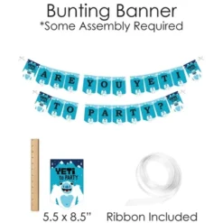 Big Dot Of Happiness Yeti To Party - Banner And Photo Booth Decorations - Abominable Snowman Party Or Birthday Party Supplies Kit - Doterrific Bundle -Aurora Party Sales GUEST 29206fd4 2d14 4ec1 8cb6 d8e6d2b76ead