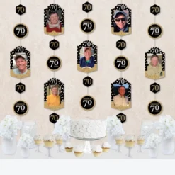 Big Dot Of Happiness Adult 70th Birthday - Gold - Birthday Party Vertical Photo Garland 35 Pieces -Aurora Party Sales GUEST 292f0b0e 1a8c 4cba a8e8 37ea6f532f77