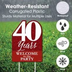 Big Dot Of Happiness We Still Do - 40th Wedding Anniversary - Party Decorations - Anniversary Party Welcome Yard Sign 11 Big Dot Of Happiness We Still Do - 40th Wedding Anniversary - Party Decorations - Anniversary Party Welcome Yard Sign -Aurora Party Sales GUEST 293a4518 3b99 42f8 863e 0a2df8000a89