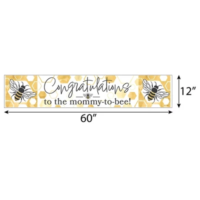Big Dot Of Happiness Little Bumblebee - Bee Baby Shower Decorations Party Banner 1 Big Dot Of Happiness Little Bumblebee - Bee Baby Shower Decorations Party Banner