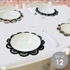Big Dot Of Happiness Mardi Gras - Masquerade Party Round Table Decorations - Paper Chargers - Place Setting For 12