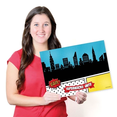 Big Dot Of Happiness Bam Superhero - Paper Birthday Party Coloring Sheets - Activity Placemats - Set Of 16 5 Big Dot Of Happiness Bam Superhero - Paper Birthday Party Coloring Sheets - Activity Placemats - Set Of 16 - Image 5