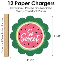 Big Dot Of Happiness Sweet Watermelon - Fruit Party Round Table Decorations - Paper Chargers - Place Setting For 12 -Aurora Party Sales GUEST 2a3d7939 4ef6 4398 8f76 90380ad358ba