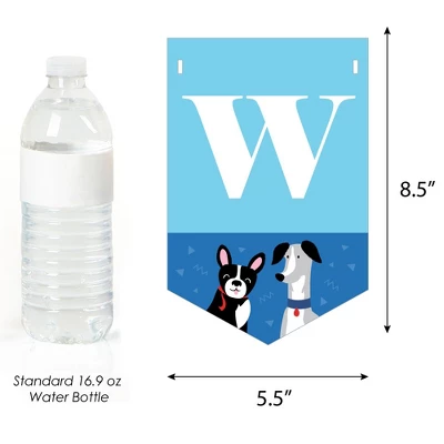 Big Dot Of Happiness Pawty Like A Puppy - Dog Baby Shower Bunting Banner - Party Decorations - Baby Shower 2 Big Dot Of Happiness Pawty Like A Puppy - Dog Baby Shower Bunting Banner - Party Decorations - Baby Shower - Image 2