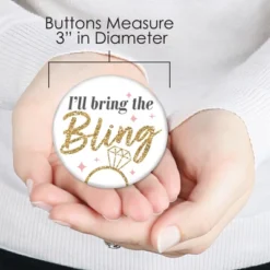 Big Dot Of Happiness I'll Bring The Bling - 3 Inch Pink And Gold Bachelorette Party Badge - Pinback Buttons - Set Of 8 11 Big Dot Of Happiness I'll Bring The Bling - 3 Inch Pink And Gold Bachelorette Party Badge - Pinback Buttons - Set Of 8 -Aurora Party Sales GUEST 2a9e1710 92e1 4682 b04e 3a728dd2fa55
