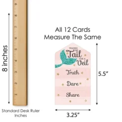 Big Dot Of Happiness Trading The Tail For A Veil - Mermaid Bachelorette Or Bridal Shower Game Pickle Cards - Truth, Dare, Share Pull Tabs - Set Of 12 -Aurora Party Sales GUEST 2ade15c5 13fc 42da 912f 5cb0420ddf78
