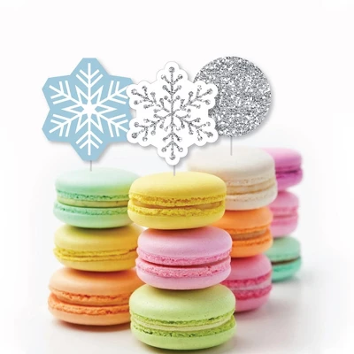 Big Dot Of Happiness Winter Wonderland - Dessert Cupcake Toppers - Snowflake Holiday Party And Winter Wedding Clear Treat Picks - Set Of 24 3 Big Dot Of Happiness Winter Wonderland - Dessert Cupcake Toppers - Snowflake Holiday Party And Winter Wedding Clear Treat Picks - Set Of 24 - Image 3