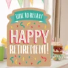 Big Dot Of Happiness Retirement - Congratulations Giant Greeting Card - Big Shaped Jumborific Card
