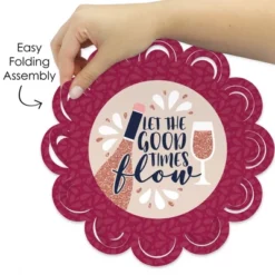 Big Dot Of Happiness But First, Wine - Wine Tasting Party Round Table Decorations - Paper Chargers - Place Setting For 12 -Aurora Party Sales GUEST 2bf4ae14 83a7 4ff7 ab83 623865e79380
