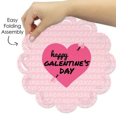 Big Dot Of Happiness Be My Galentine - Galentine's & Valentine's Day Party Round Table Decorations - Paper Chargers - Place Setting For 12 3 Big Dot Of Happiness Be My Galentine - Galentine's & Valentine's Day Party Round Table Decorations - Paper Chargers - Place Setting For 12 - Image 3