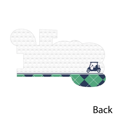 Big Dot Of Happiness Par-Tee Time - Golf - Shaped Thank You Cards - Birthday Or Retirement Party Thank You Note Cards With Envelopes - Set Of 12 3 Big Dot Of Happiness Par-Tee Time - Golf - Shaped Thank You Cards - Birthday Or Retirement Party Thank You Note Cards With Envelopes - Set Of 12 - Image 3