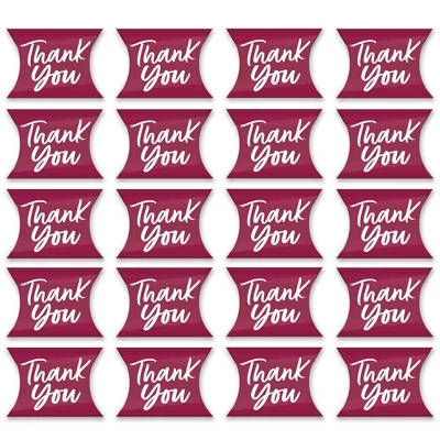 Big Dot Of Happiness Burgundy Elegantly Simple - Favor Gift Boxes - Guest Party Favors Petite Pillow Boxes - Set Of 20 3 Big Dot Of Happiness Burgundy Elegantly Simple - Favor Gift Boxes - Guest Party Favors Petite Pillow Boxes - Set Of 20 - Image 3