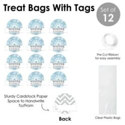 Big Dot Of Happiness Winter Wonderland - Snowflake Holiday Party And Winter Wedding Clear Goodie Favor Bags - Treat Bags With Tags - Set Of 12 10 Big Dot Of Happiness Winter Wonderland - Snowflake Holiday Party And Winter Wedding Clear Goodie Favor Bags - Treat Bags With Tags - Set Of 12 -Aurora Party Sales GUEST 2d1d8798 31f0 4d78 9af7 5292385dd50c