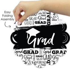 Big Dot Of Happiness Black And White Grad Best Is Yet To Come Graduation Party Round Table Decorations Paper Chargers Place Setting For 12 -Aurora Party Sales GUEST 2d37c333 65a2 48f7 b0ee e1d499ab1a5b