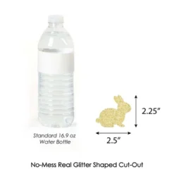 Big Dot Of Happiness Gold Glitter Bunnies Party Straws - No-Mess Real Gold Glitter Cut-Outs & Decorative Easter Paper Straws - Set Of 24 -Aurora Party Sales GUEST 2d44b006 b652 480c 83b1 fee779fcc91d