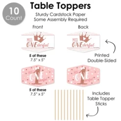 Big Dot Of Happiness 1st Birthday Little Miss Onederful - Girl First Birthday Party Supplies Decoration Kit - Decor Galore Party Pack - 51 Pieces 10 Big Dot Of Happiness 1st Birthday Little Miss Onederful - Girl First Birthday Party Supplies Decoration Kit - Decor Galore Party Pack - 51 Pieces -Aurora Party Sales GUEST 2d61c15a daaa 43ee 8e13 a2e0e01dc0f1