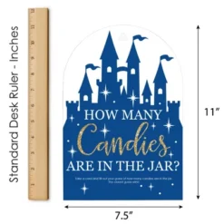 Big Dot Of Happiness Royal Prince Charming - How Many Candies Baby Shower Or Birthday Party Game - 1 Stand And 40 Cards - Candy Guessing Game -Aurora Party Sales GUEST 2dbec6a9 9153 4738 b4e7 167294fac151
