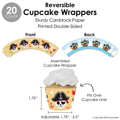 Big Dot Of Happiness Pirate Ship Adventures - Skull Birthday Party Favors And Cupcake Kit - Fabulous Favor Party Pack - 100 Pieces 3 Big Dot Of Happiness Pirate Ship Adventures - Skull Birthday Party Favors And Cupcake Kit - Fabulous Favor Party Pack - 100 Pieces - Image 3