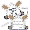 Big Dot Of Happiness Batter Up - Baseball - Shaped Thank You Cards - Baby Shower Or Birthday Party Thank You Note Cards With Envelopes - Set Of 12