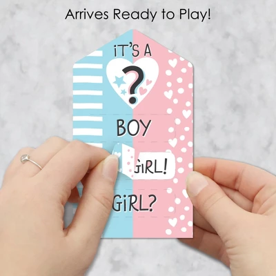 Big Dot Of Happiness Girl Baby Gender Reveal - Party Game Pickle Cards - Team Boy Or Girl Pull Tabs - Set Of 12 1 Big Dot Of Happiness Girl Baby Gender Reveal - Party Game Pickle Cards - Team Boy Or Girl Pull Tabs - Set Of 12