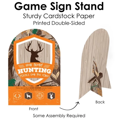 Big Dot Of Happiness Gone Hunting - Deer Hunting Camo Baby Shower Or Birthday Party Scavenger Hunt - 1 Stand And 48 Game Pieces - Hide And Find Game 4 Big Dot Of Happiness Gone Hunting - Deer Hunting Camo Baby Shower Or Birthday Party Scavenger Hunt - 1 Stand And 48 Game Pieces - Hide And Find Game - Image 4