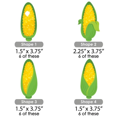 Big Dot Of Happiness It's Corn - Paper Straw Decor - Fall Harvest Party Striped Decorative Straws - Set Of 24 1 Big Dot Of Happiness It's Corn - Paper Straw Decor - Fall Harvest Party Striped Decorative Straws - Set Of 24