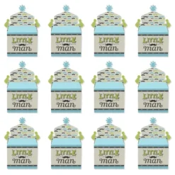 Big Dot Of Happiness Dashing Little Man Mustache Party - Treat Box Party Favors - Baby Shower Or Birthday Party Goodie Gable Boxes - Set Of 12 -Aurora Party Sales GUEST 2f75f68d 466b 4cba a23e f6656e4d912a