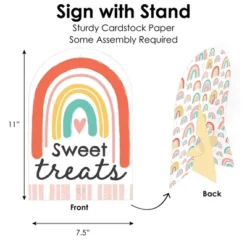 Big Dot Of Happiness Hello Rainbow - DIY Boho Baby Shower And Birthday Party Sweet Treats Signs - Snack Bar Decorations Kit - 50 Pieces -Aurora Party Sales GUEST 2f97c8ac 5c16 4f2f 9bc9 9e801f6c90cc