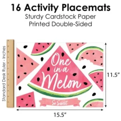 Big Dot Of Happiness Sweet Watermelon - Paper Birthday Party Coloring Sheets - Activity Placemats - Set Of 16 -Aurora Party Sales GUEST 2ffa3b7b 5bd0 4789 915a 6e9382abee33