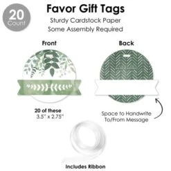 Big Dot Of Happiness Boho Botanical - Greenery Party Favors And Cupcake Kit - Fabulous Favor Party Pack - 100 Pieces 9 Big Dot Of Happiness Boho Botanical - Greenery Party Favors And Cupcake Kit - Fabulous Favor Party Pack - 100 Pieces -Aurora Party Sales GUEST 30b2ceb3 33de 4432 ab39 d0e054f7160f