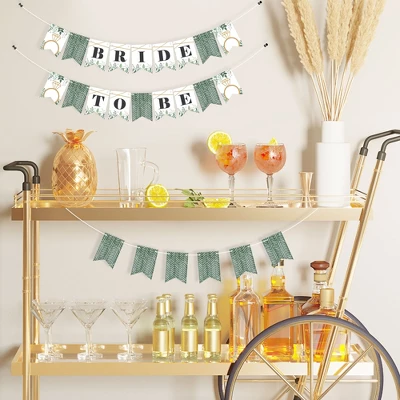 Big Dot Of Happiness Boho Botanical Bride - Greenery Bridal Shower And Wedding Party Mini Pennant Banner - Bride To Be 1 Big Dot Of Happiness Boho Botanical Bride - Greenery Bridal Shower And Wedding Party Mini Pennant Banner - Bride To Be